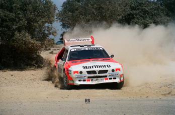 Gustavo Trelles – Arturo Fernández de la Puente (Lancia Delta S4). Campeonato de España de Rallyes sobre Tierra 1990 (Foto: Ramon Sala)